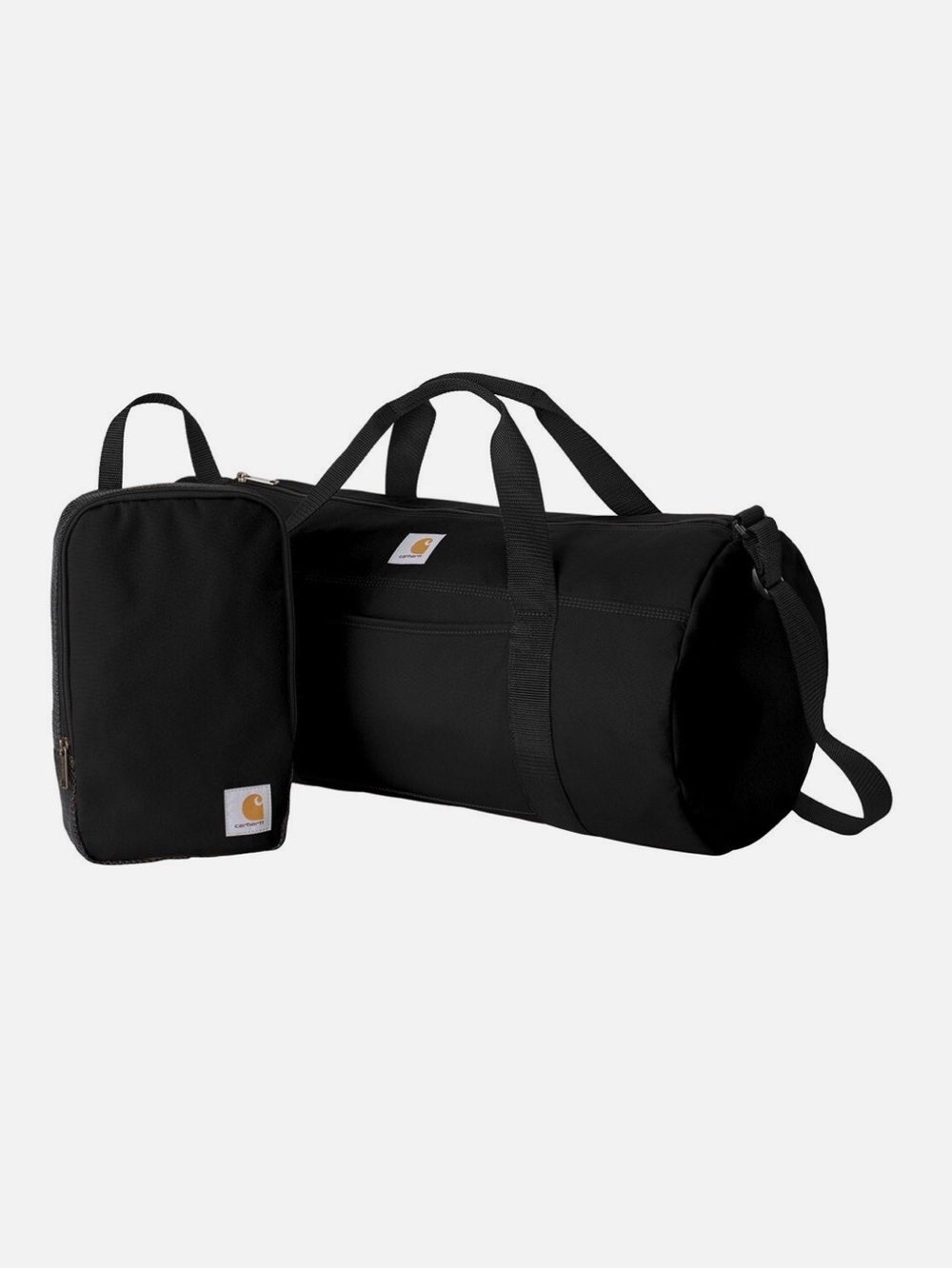 Carhartt Black Packable Duffel with Matching Accessory Pouch